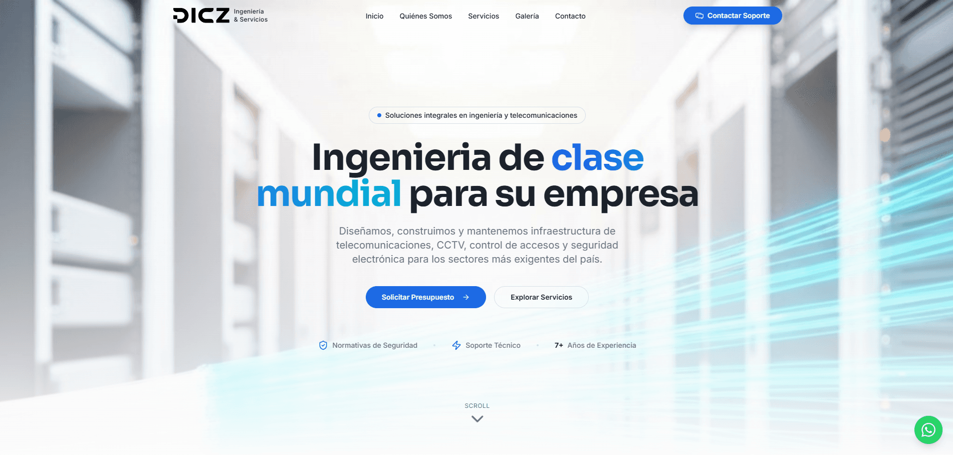 Sitio institucional de DICZ y sus servicios de telecomunicaciones.